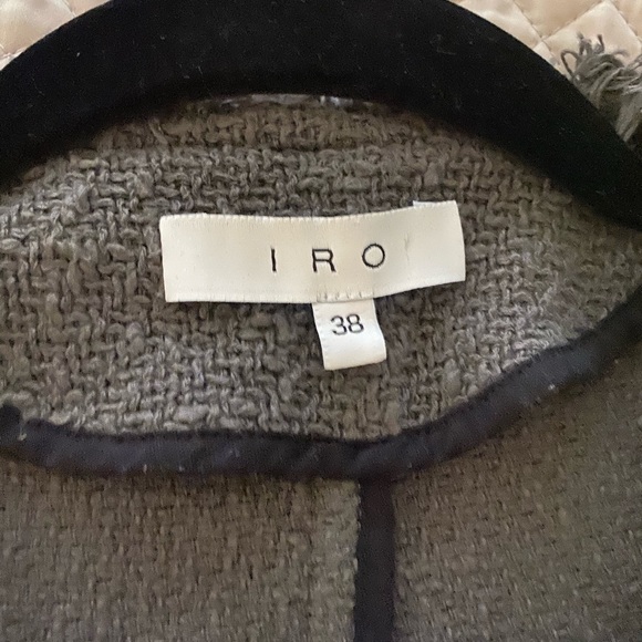 Iro Agnette grey jacket 38 - Picture 4 of 6